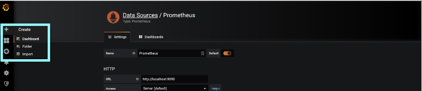 grafana-menu-create-dash
