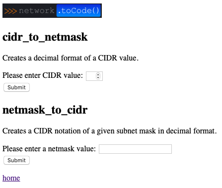 IP Address Page