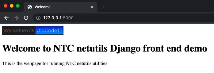 Welcome with NTC logo