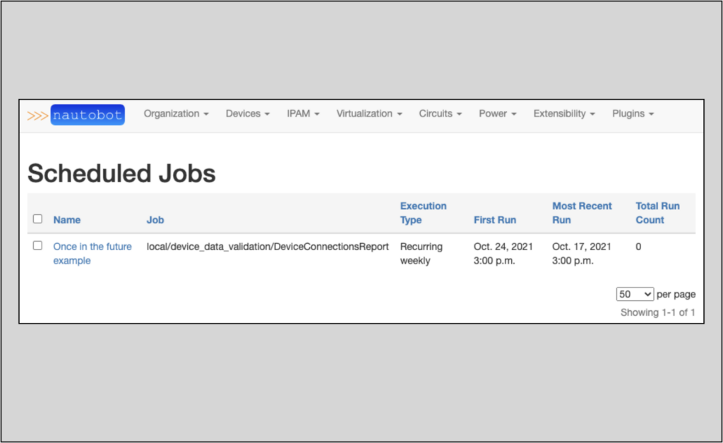 scheduled jobs