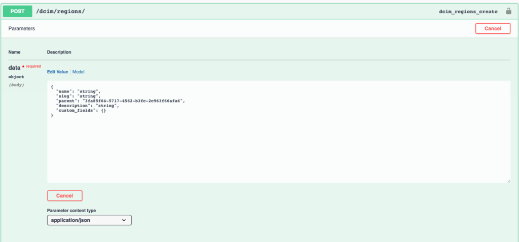 Create a Region in Nautobot