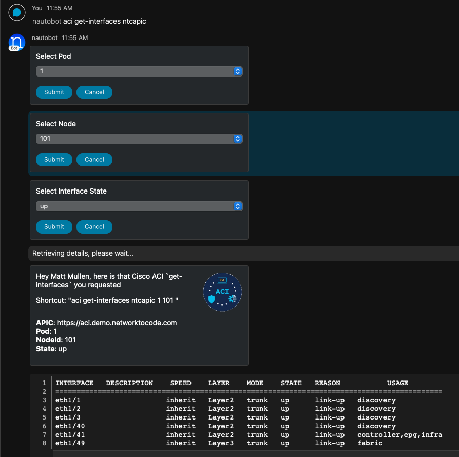 Get Interfaces Up