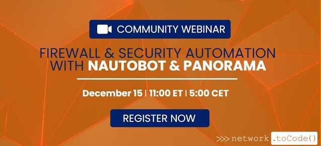 Firewall & Security Automation with Nautobot & Panorama