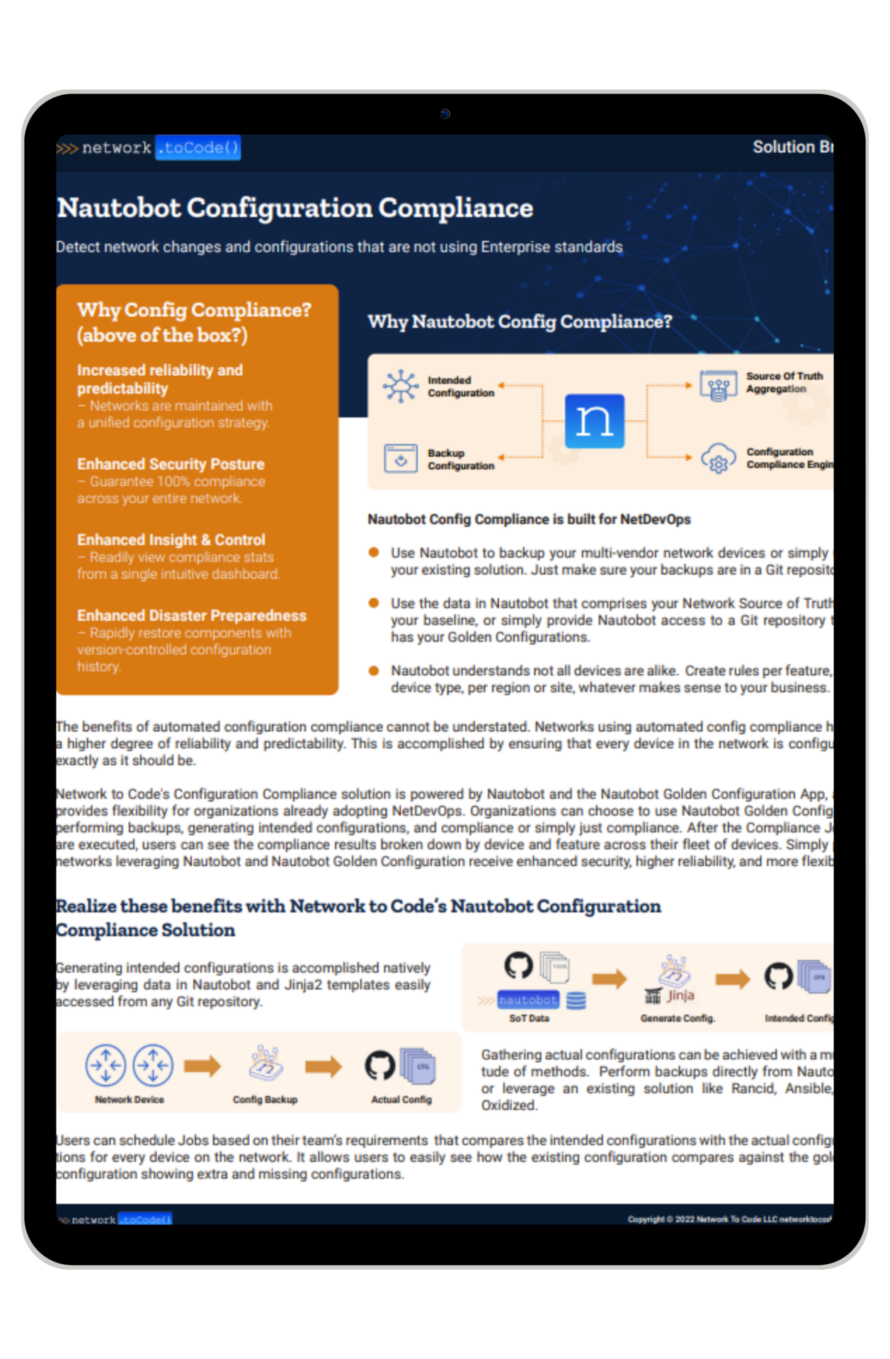 Nautobot Config Compliance Brief