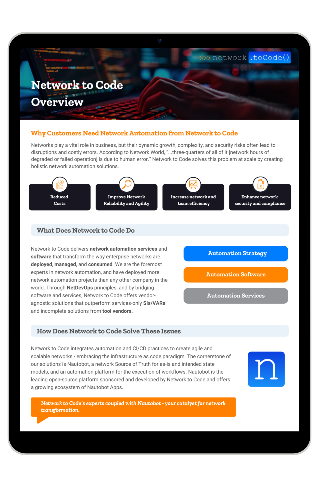 NTC Overview Sheet