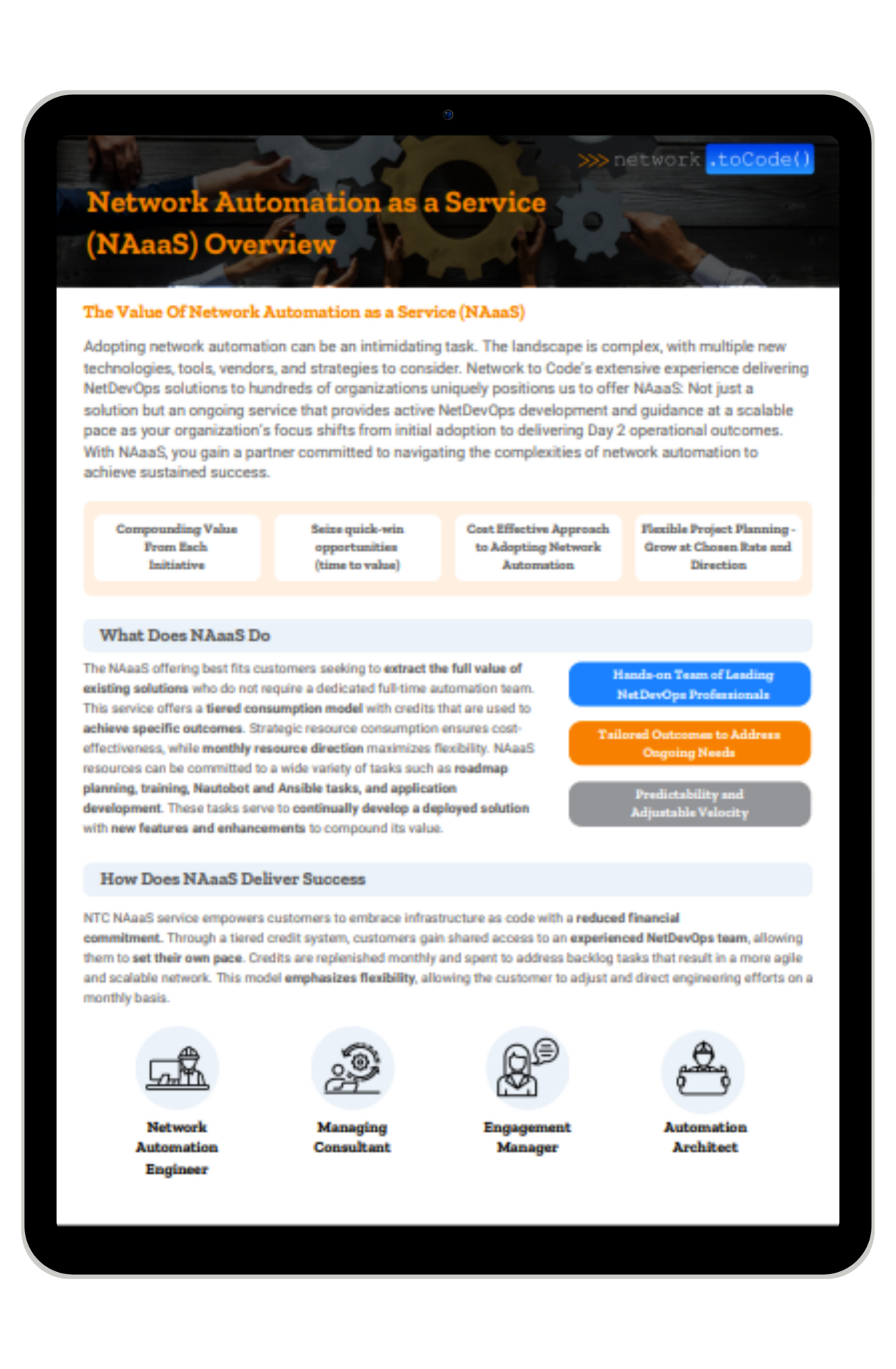 NAaaS Overview Sheet